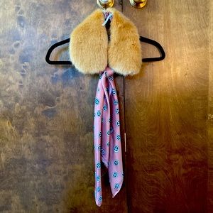 Anthropologie TWO-IN-ONE ASCOT SCARF Neutral Pink